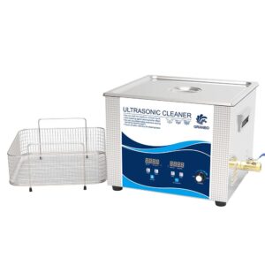 ultrasonic cleaner with drainage double core power for medical denture /jewelry