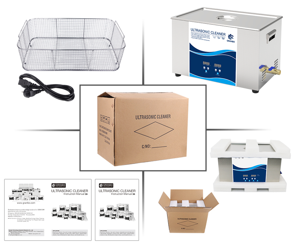 Customized Industrial Ultrasonic Cleaner 28/40/68/120/Dual Frequency/High Power 1200W 88L Ultrasonic Bath