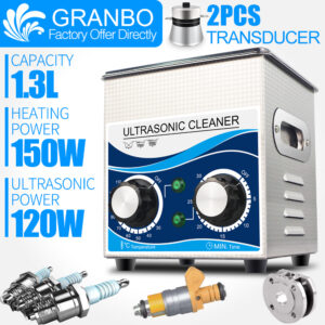 1.3L Jewellery Ultrasonic Cleaner 120W 40khz 220V 110V for Home Spare Parts Oil Rust Injector Fuel Nozzle Spark Plug