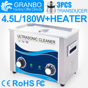 electric ultrasonic cleaner 4.5l 180w quality transducer commercial wash machine spark plug screw nail dental tool cleaning bath
