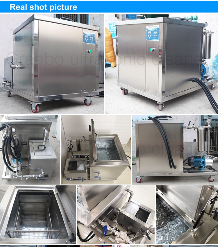 60L Oil and Rust Removal Industrial Ultrasonic Cleaner with Filtration Cycle