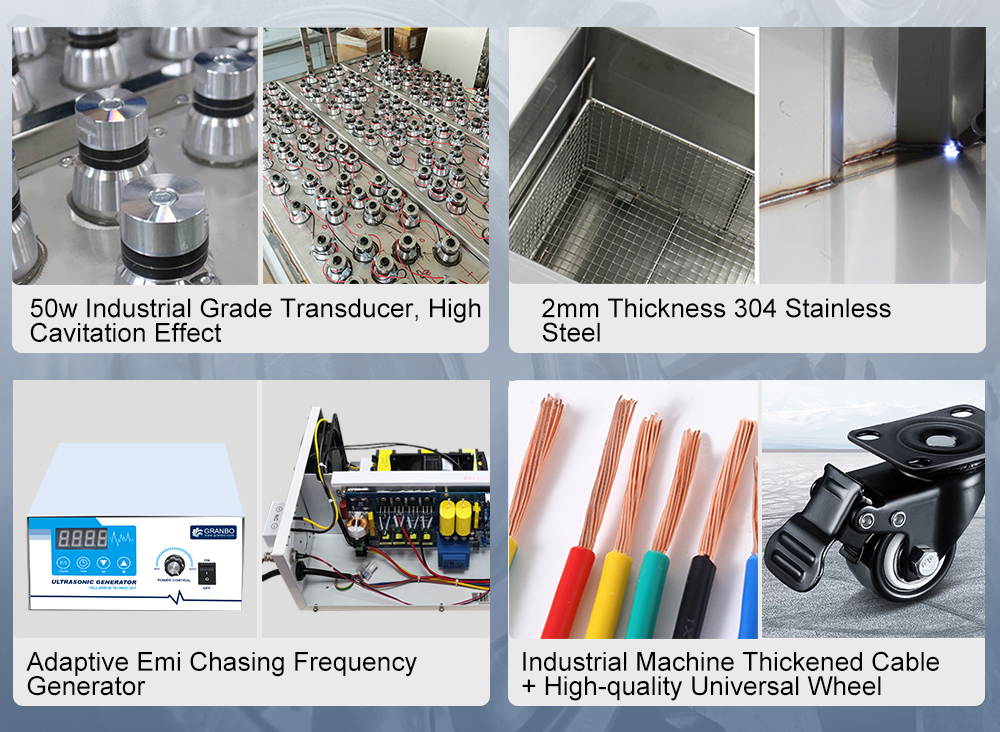 540l Large Industrial Ultrasonic Cleaning Machine Single Tank Cleaning Machinery Accessories Precision Objects