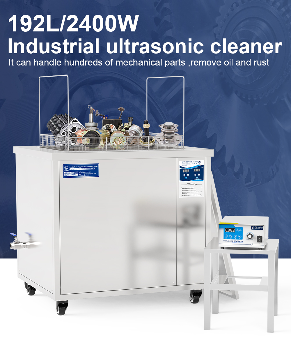 192L Industrial Single Tank Ultrasonic Cleaning Machine for Automobile Parts Engine Block
