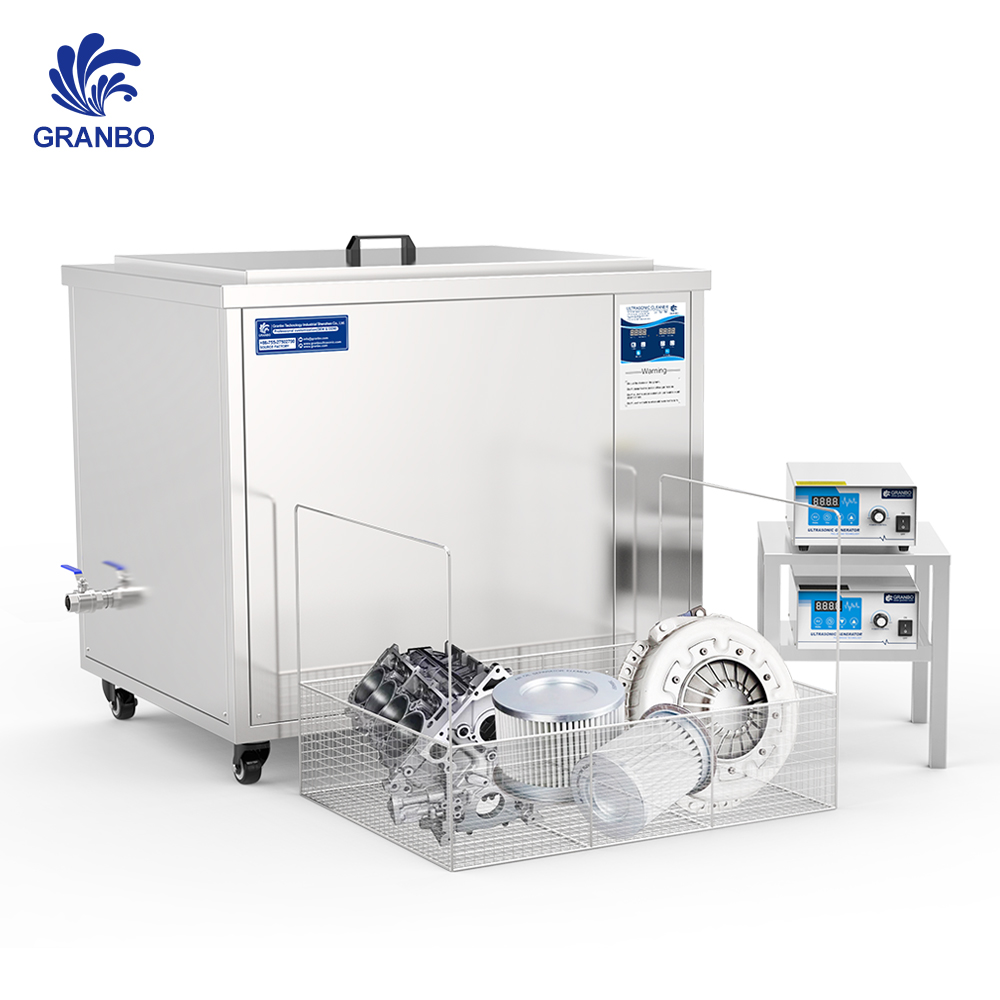 264L Industrial Single-tank Ultrasonic Cleaner with Basket Drain Valve to Clean Large Items