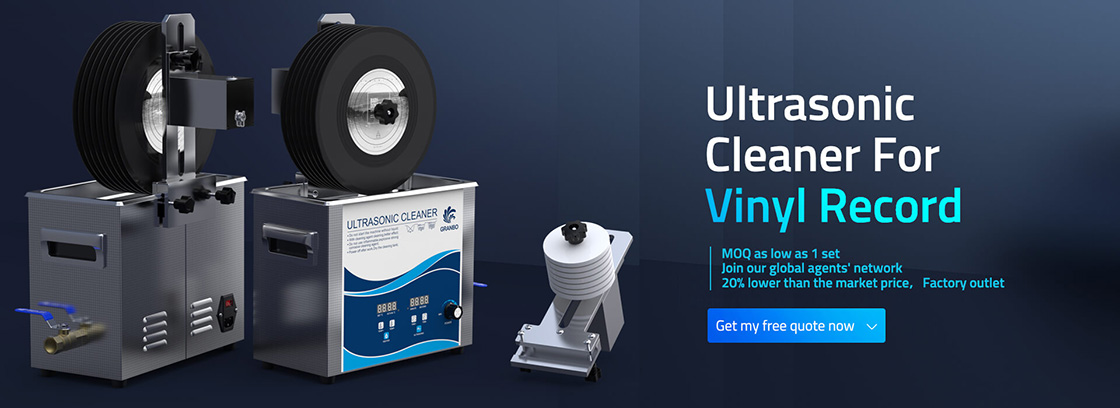 Vinyl record ultrasonic cleaning machine
