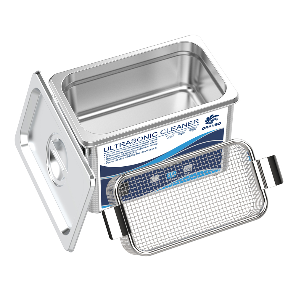 Portable Digital Mini Ultrasonic Cleaner With Basket For Jewellery/ Dental/ Lens/ Glasses