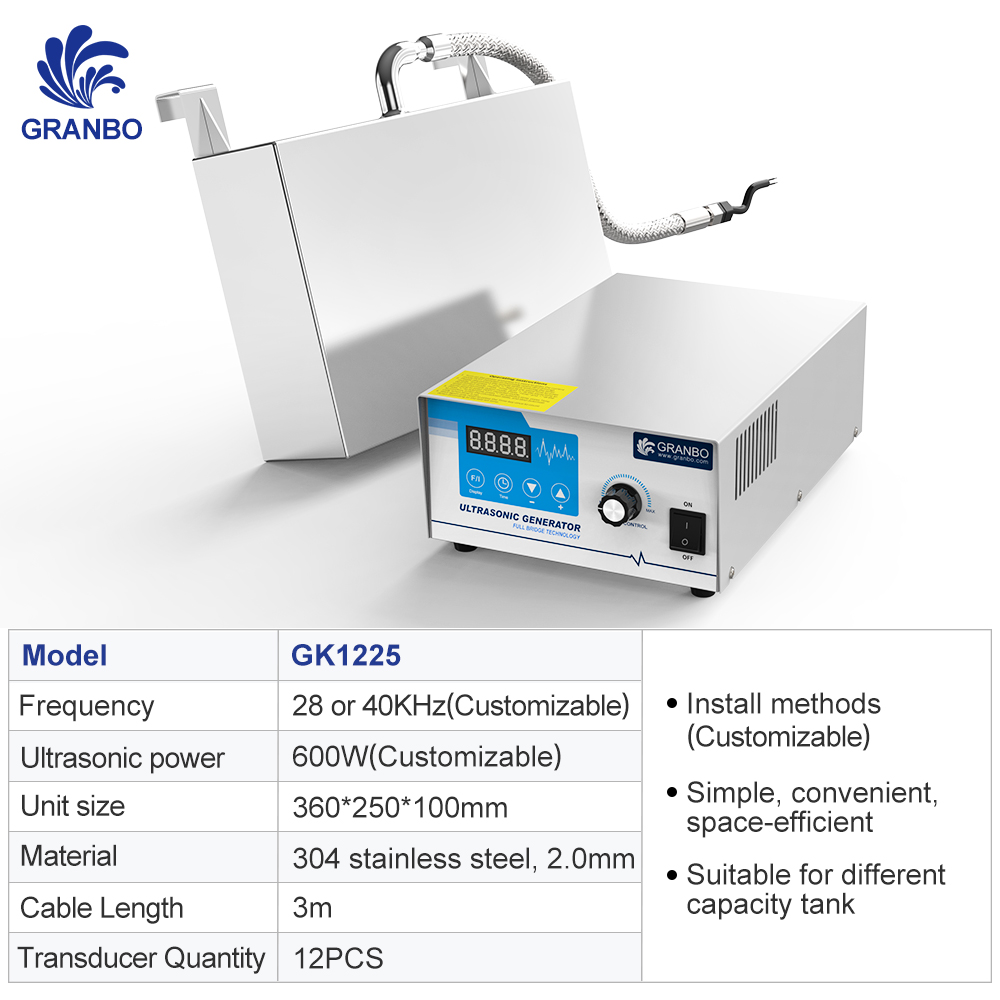 0-600w Ultrasonic Transducer for Water 40khz/28khz Transducers Pack Ultrasonic for Manufacturing Plant