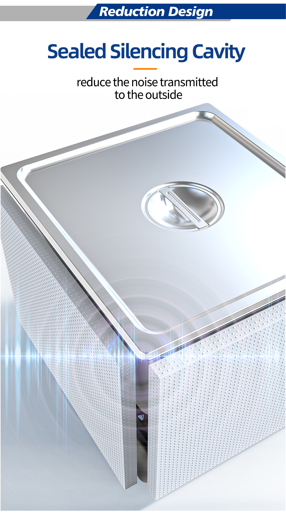 Granbo GL Series Ultrasonic Cleaner: Multifunctional, with degassing, pulsing, and sweeping frequency. Low-noise and high-quality performance