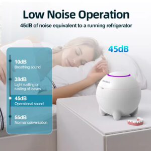 Electric Ultrasonic Denture Cleaner with 360° Deep Cleaning, UV Light & 48kHz Frequency – 3 Modes for Dentures, Jewelry, and Household Use