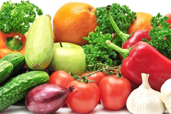 Fruits and vegetables