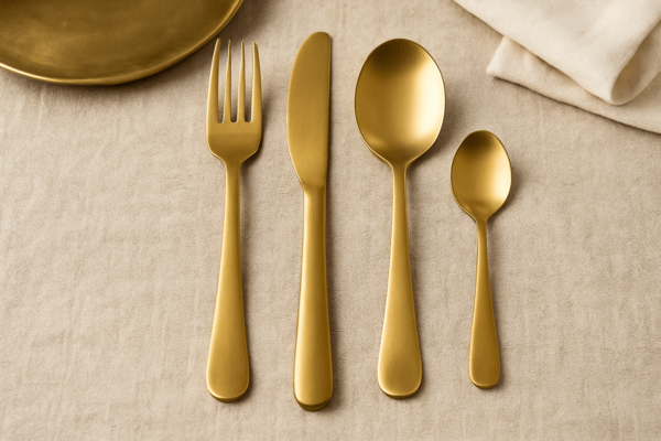 Brass cutlery