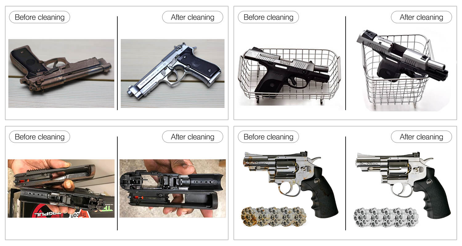 granbo ultrasonic guns Cleaning effect